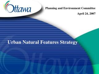 Urban Natural Features Strategy