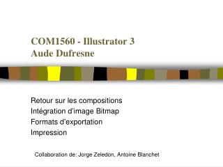 COM1560 - Illustrator 3 Aude Dufresne