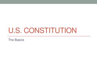 U.S. Constitution