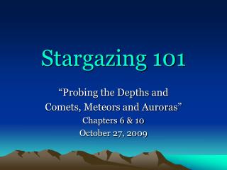 Stargazing 101