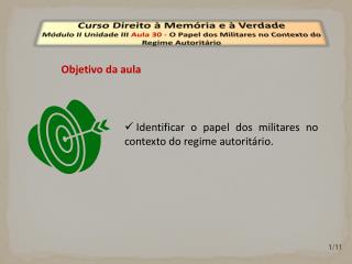 Curso Direito à Memória e à Verdade