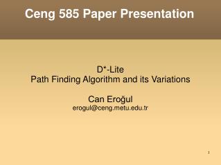 Ceng 585 Paper Presentation