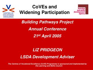 CoVEs and Widening Participation