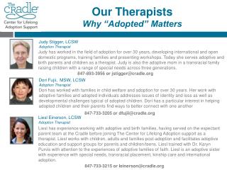 Our Therapists Why “Adopted” Matters