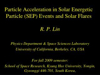 Particle Acceleration in Solar Energetic Particle (SEP) Events and Solar Flares