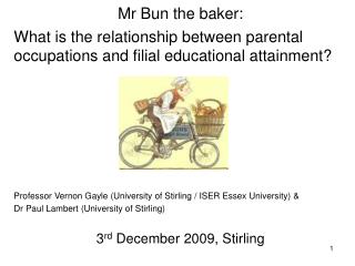 Mr Bun the baker: