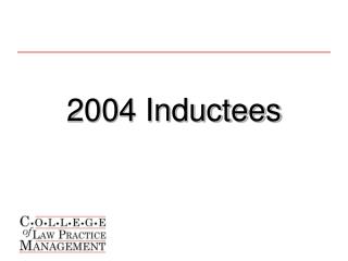 2004 Inductees