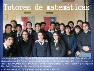 Tutores de matemáticas