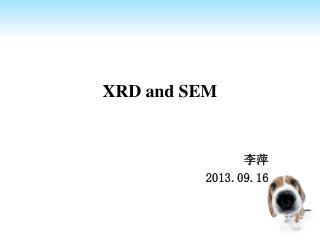XRD and SEM