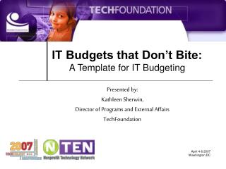IT Budgets that Don’t Bite: A Template for IT Budgeting