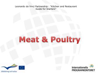 Leonardo da Vinci Partnership: “Kitchen and Restaurant Guide for Starters”