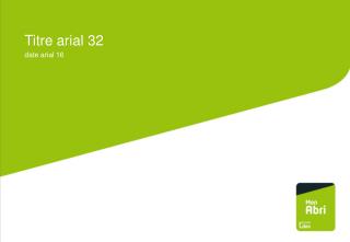 Titre arial 32 date arial 16