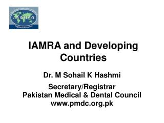 IAMRA and Developing Countries