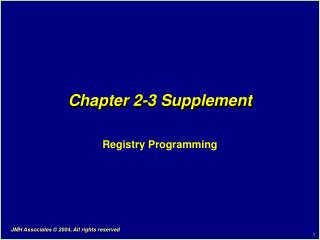 Chapter 2-3 Supplement