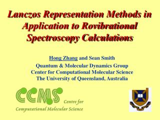 Lanczos Representation Methods in Application to Rovibrational Spectroscopy Calculations