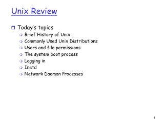 Unix Review
