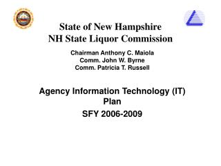 State of New Hampshire NH State Liquor Commission
