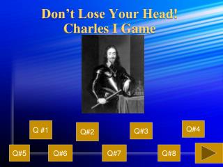 Don’t Lose Your Head! Charles I Game