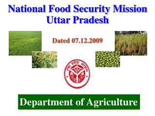 National Food Security Mission Uttar Pradesh Dated 07.12.2009
