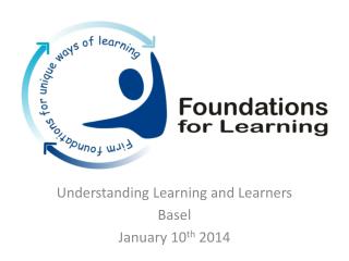 Understanding Learning and Learners Basel January 10 th 2014