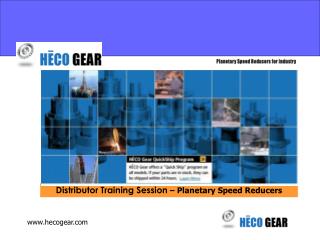 Distributor Training Session – Planetary Speed Reducers