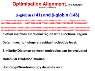 a -globin ( 141) and b -globin (146)