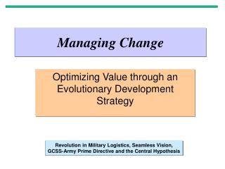 Managing Change