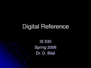 Digital Reference
