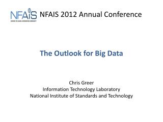 The Outlook for Big Data