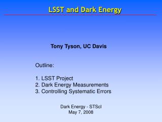 LSST and Dark Energy