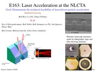 Photonic band gap structures made by lithography (top) and fiber-drawing (bottom).