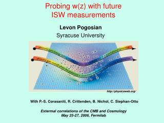 Probing w(z) with future ISW measurements