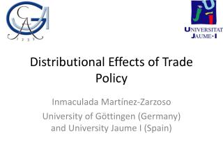 Distributional Effects of Trade Policy