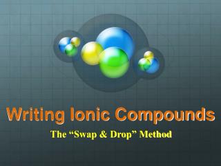 Writing Ionic Compounds