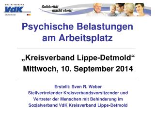 Psychische Belastungen am Arbeitsplatz