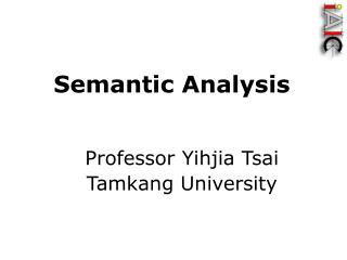 Semantic Analysis