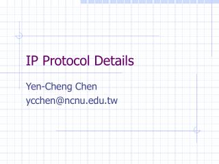 IP Protocol Details