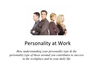 Personality at Work