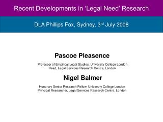 DLA Phillips Fox, Sydney, 3 rd July 2008
