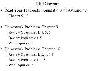 HR Diagram