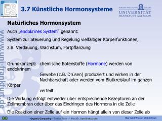 3.7 Künstliche Hormonsysteme