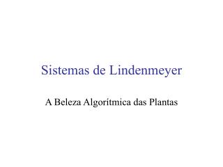 Sistemas de Lindenmeyer