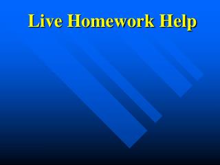 Live Homework Help