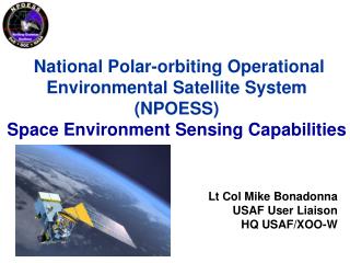 Lt Col Mike Bonadonna USAF User Liaison HQ USAF/XOO-W