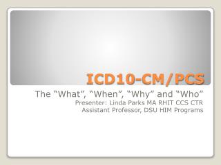 ICD10-CM/PCS