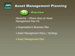 Asset Management Planning