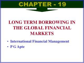 International Financial Management P G Apte