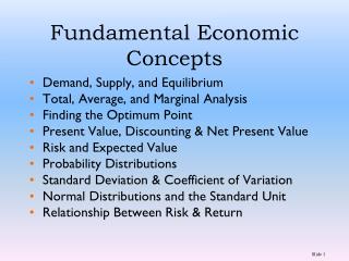 Fundamental Economic Concepts