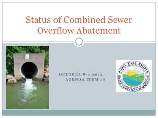 Status of Combined Sewer Overflow Abatement