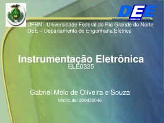 Instrumentação Eletrônica ELE0325